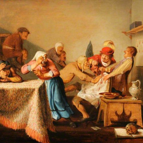 van den Heuvel, Joachim; An Operator Making an Incision behind the Ear of a Seated Patient; Wellcome Library; http://www.artuk.org/artworks/an-operator-making-an-incision-behind-the-ear-of-a-seated-patient-125987